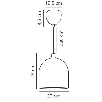 Nordlux - Lühter GASTON 1xE27/40W/230V roheline/valge