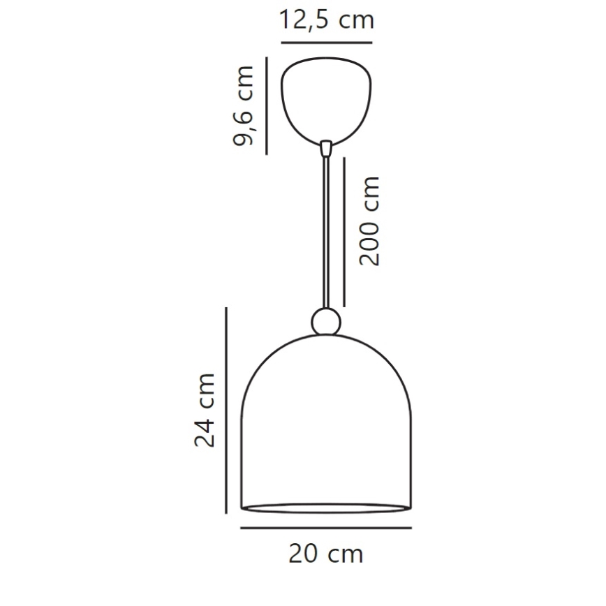 Nordlux - Lühter GASTON 1xE27/40W/230V sinine/valge