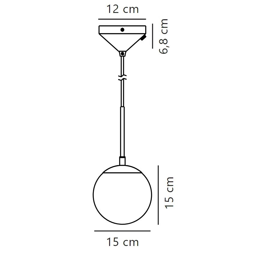 Nordlux - Lühter GRANT 1xE14/15W/230V d. 15 cm