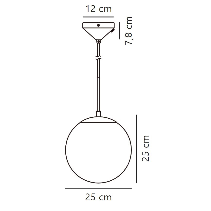 Nordlux - Lühter GRANT 1xE14/25W/230V d. 25 cm