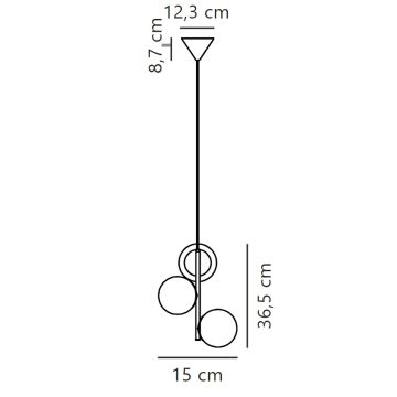 Nordlux - Lühter LILLY 3xE14/40W/230V kuldne