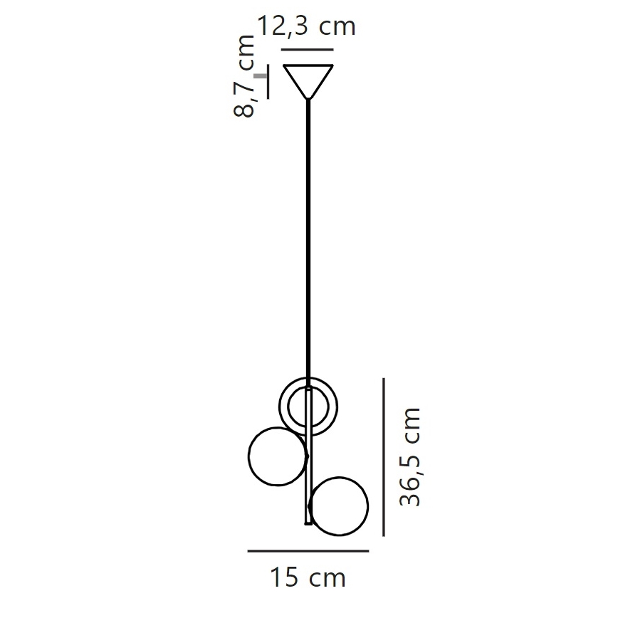 Nordlux - Lühter LILLY 3xE14/40W/230V kuldne