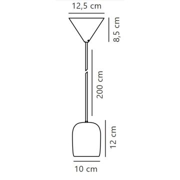 Nordlux - Lühter NOTTI 1xE27/25W/230V hall