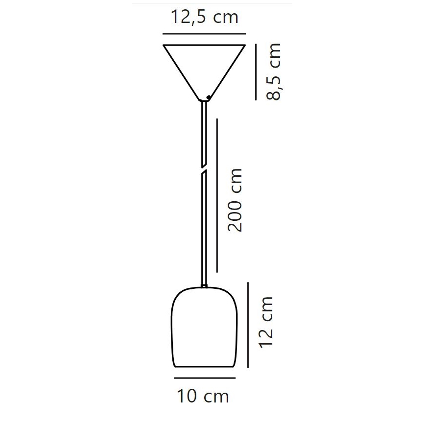 Nordlux - Lühter NOTTI 1xE27/25W/230V hall