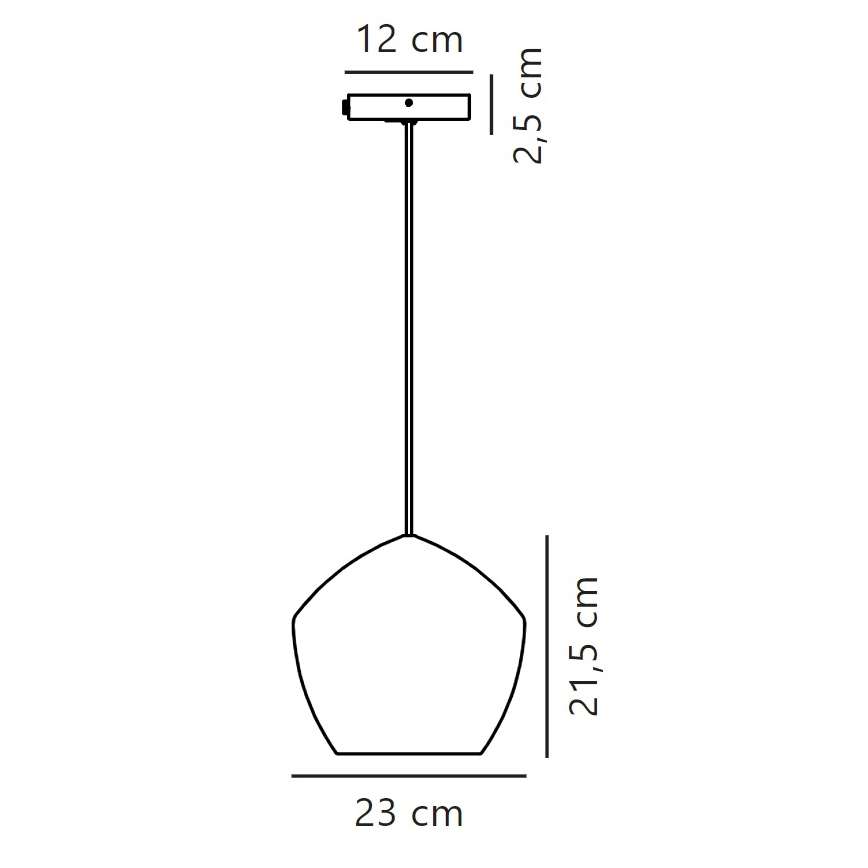 Nordlux - Lühter ORBIFORM 1xE27/40W/230V must/hall