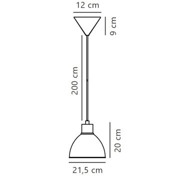 Nordlux - Lühter POP 1xE27/40W/230V beež