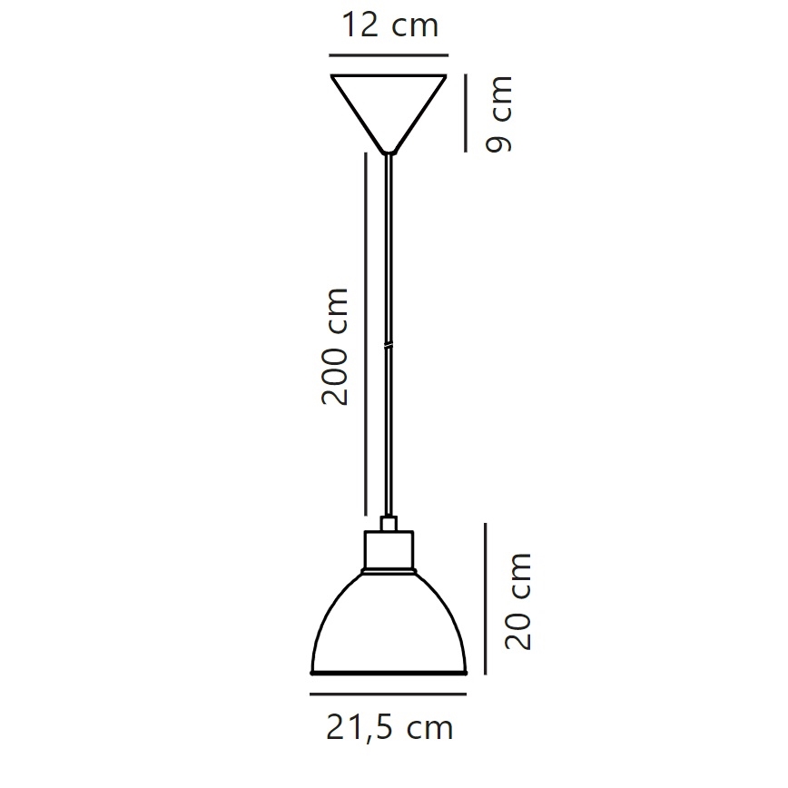 Nordlux - Lühter POP 1xE27/40W/230V münt