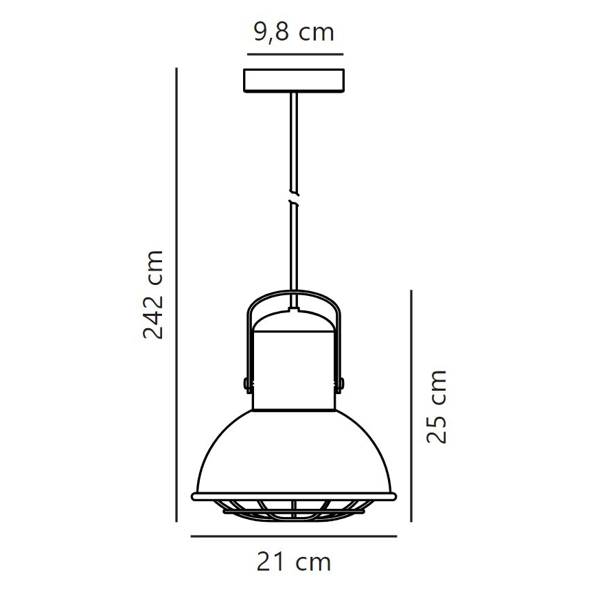 Nordlux - Lühter PORTER 1xE27/60W/230V