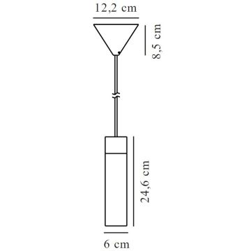 Nordlux - Lühter TILO 1xGU10/15W/230V must