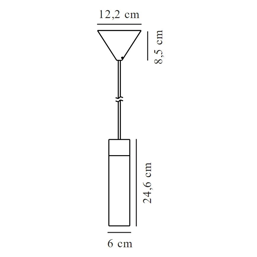 Nordlux - Lühter TILO 1xGU10/15W/230V must