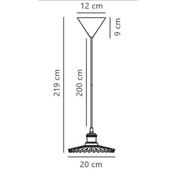 Nordlux - Lühter TORINA 1xE27/40W/230V d. 20 cm