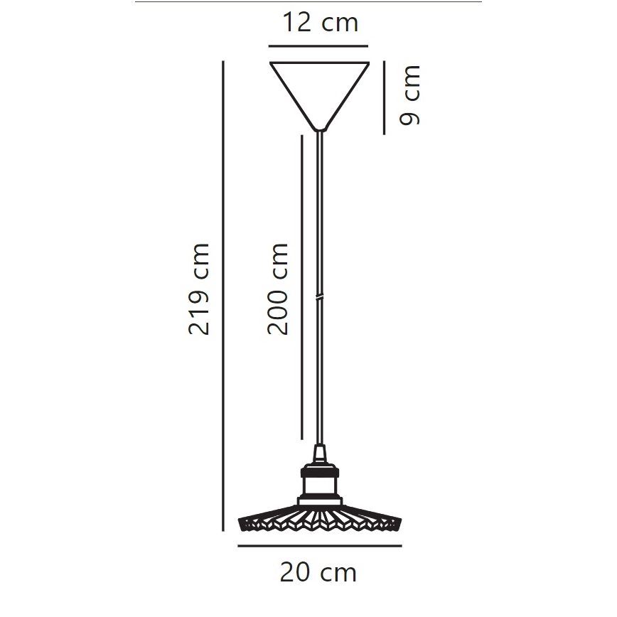 Nordlux - Lühter TORINA 1xE27/40W/230V d. 20 cm