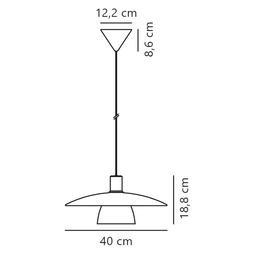 Nordlux - Lühter VERONA 1xE27/40W/230V