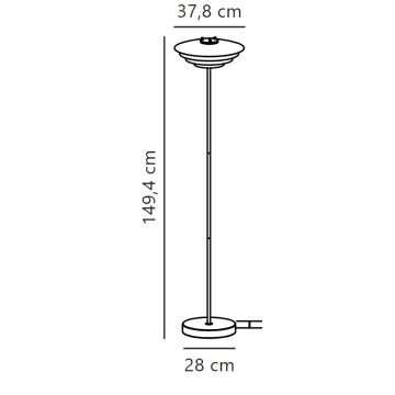 Nordlux - Põrandalamp BRETAGNE 1xG9/25W/230V antratsiit