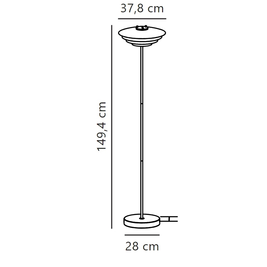 Nordlux - Põrandalamp BRETAGNE 1xG9/25W/230V antratsiit