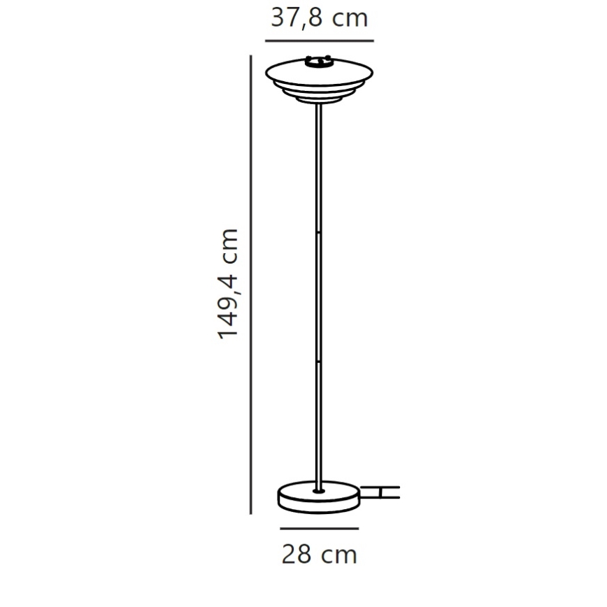 Nordlux - Põrandalamp BRETAGNE 1xG9/25W/230V valge