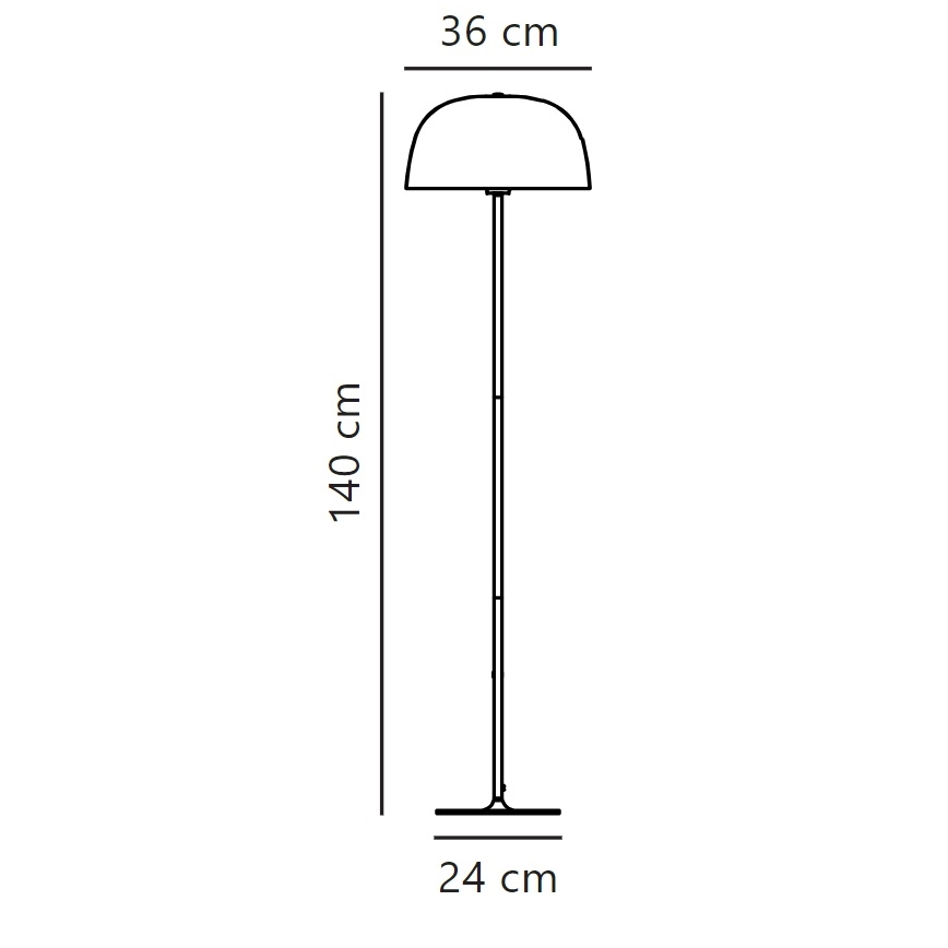 Nordlux - Põrandalamp CERA 1xE27/60W/230V kuldne