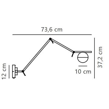 Nordlux - Seinavalgusti CONTINA 1xG9/5W/230V messing