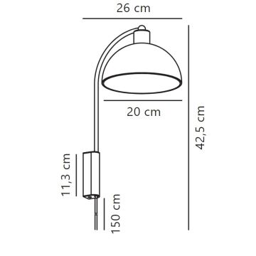 Nordlux - Seinavalgusti ELLEN 1xE14/40W/230V kuldne