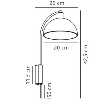 Nordlux - Seinavalgusti ELLEN 1xE14/40W/230V läikiv kroom