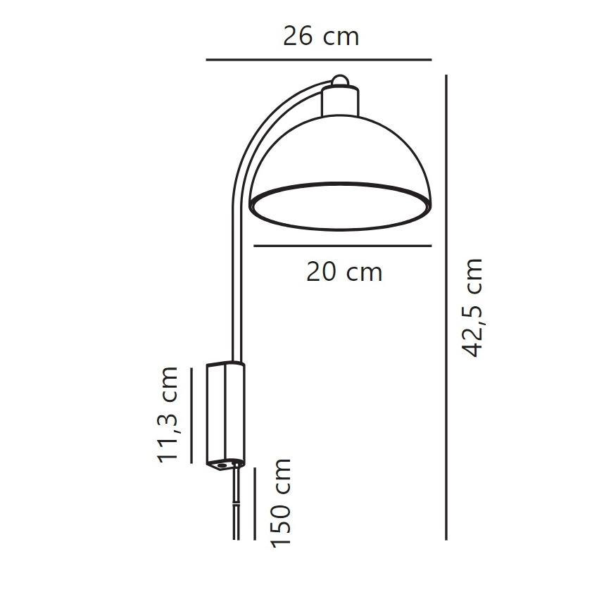 Nordlux - Seinavalgusti ELLEN 1xE14/40W/230V läikiv kroom