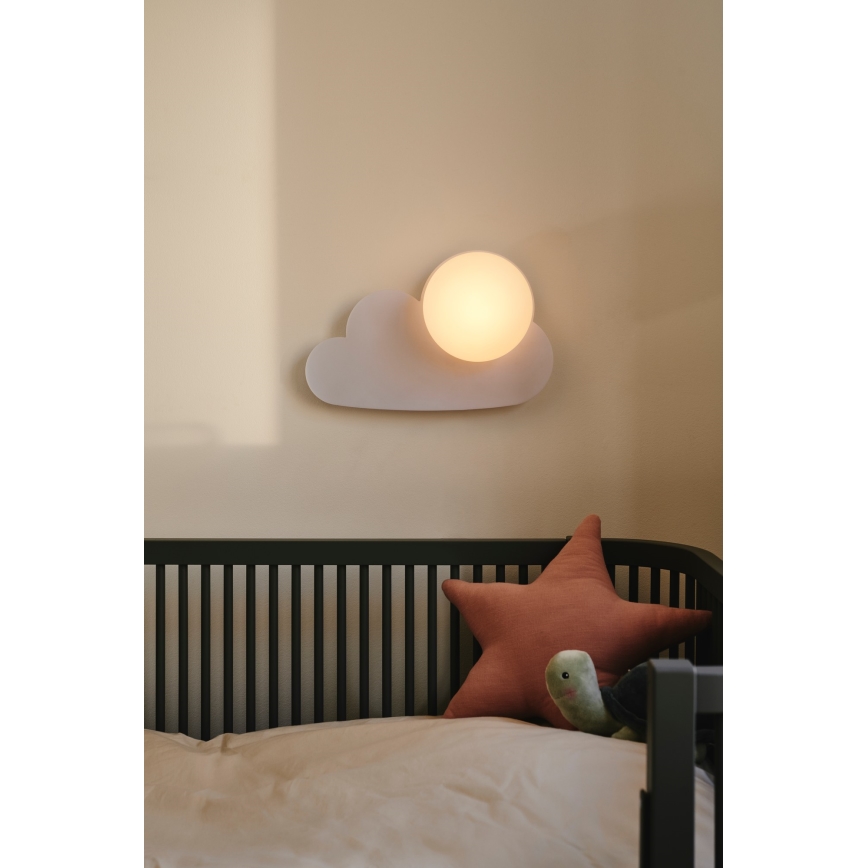 Nordlux - Seinavalgusti lastele SKYKU CLOUD 1xE14/25W/230V pilv