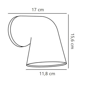 Nordlux - Väli seinavalgusti FRONT 1xGU10/28W/230V IP44 must