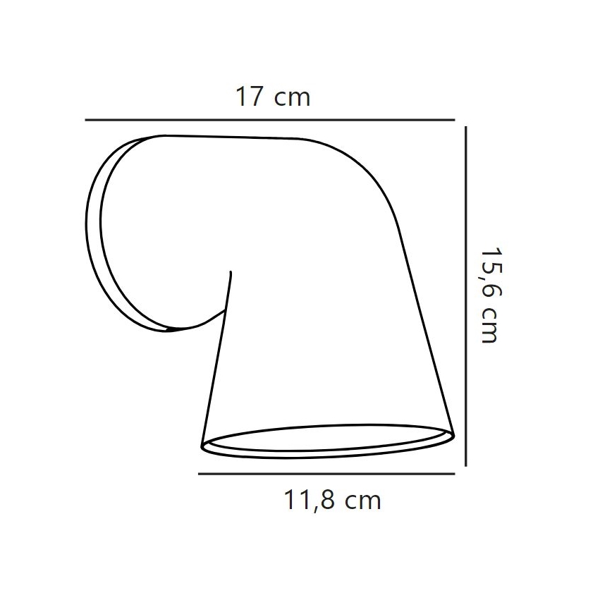 Nordlux - Väli seinavalgusti FRONT 1xGU10/28W/230V IP44 must