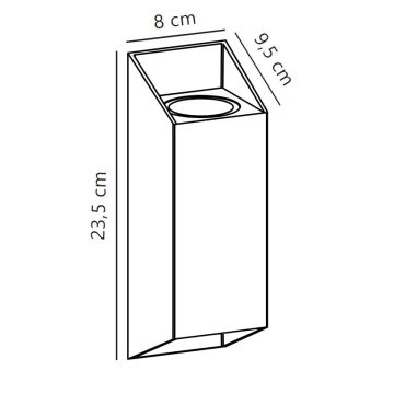 Nordlux - Väli seinavalgusti NICO 2xGU10/25W/230V IP54 antratsiit