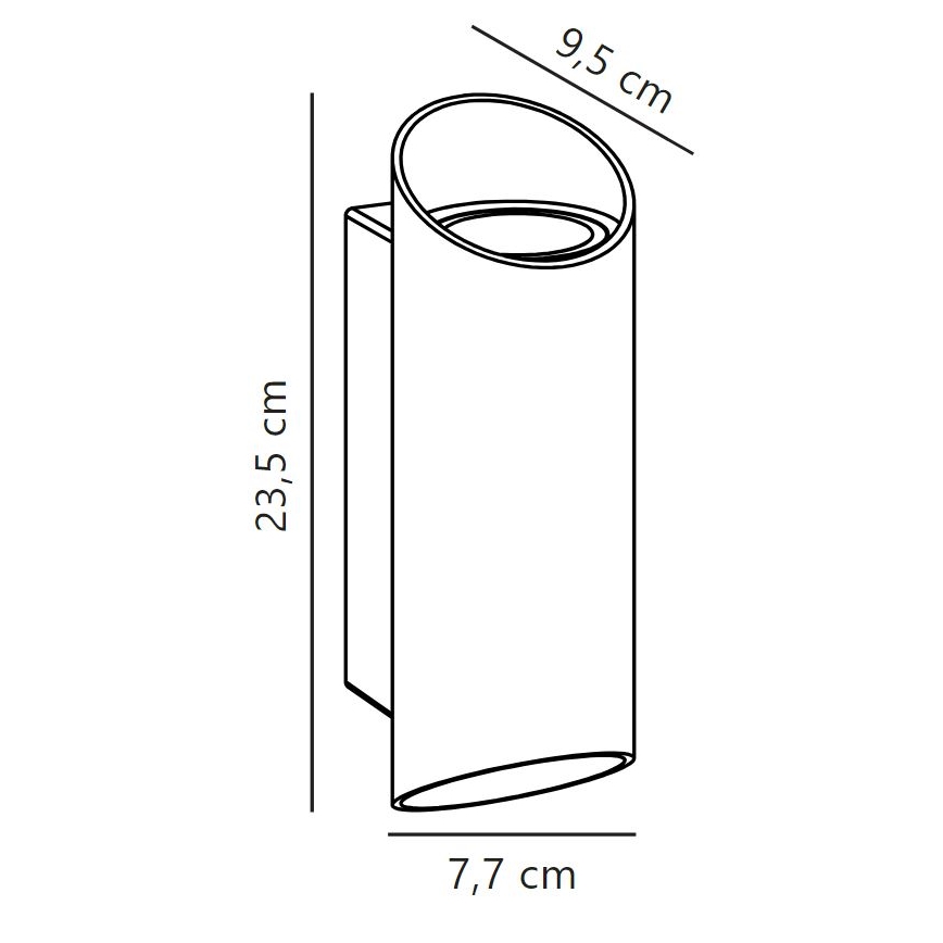 Nordlux - Väli seinavalgusti NICO 2xGU10/25W/230V IP54 must