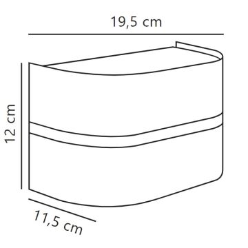 Nordlux - Väli seinavalgusti SIBELIS 1xE27/10W/230V IP44 must