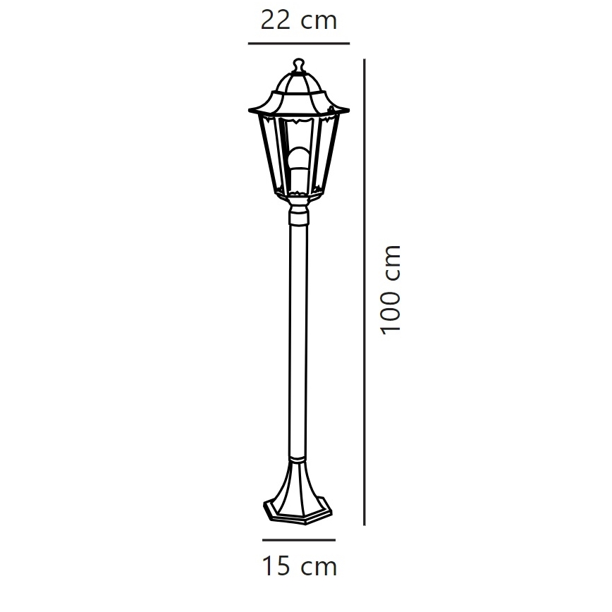 Nordlux - Välivalgusti CARDIFF 1xE27/60W/230V IP44