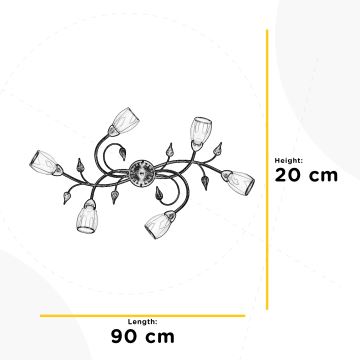 ONLI - Laevalgusti LILIANA 6xE14/6W/230V