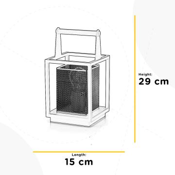 ONLI - Laualamp MALIK 1xE27/22W/230V 29 cm kuldne/must