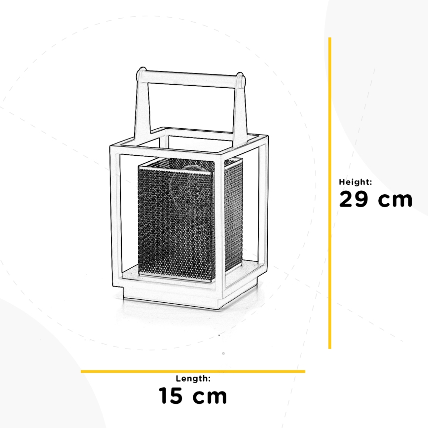 ONLI - Laualamp MALIK 1xE27/22W/230V 29 cm kuldne/must