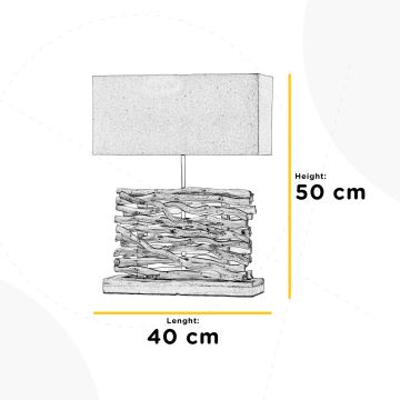 ONLI - Laualamp MARICA 1xE27/22W/230V 50 cm