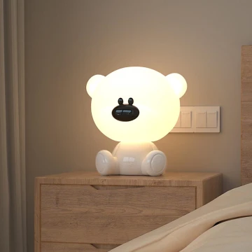 ONLI - LED RGB Laste väike öölamp PUPPIES LED/3W/USB kaisukaru 30 cm