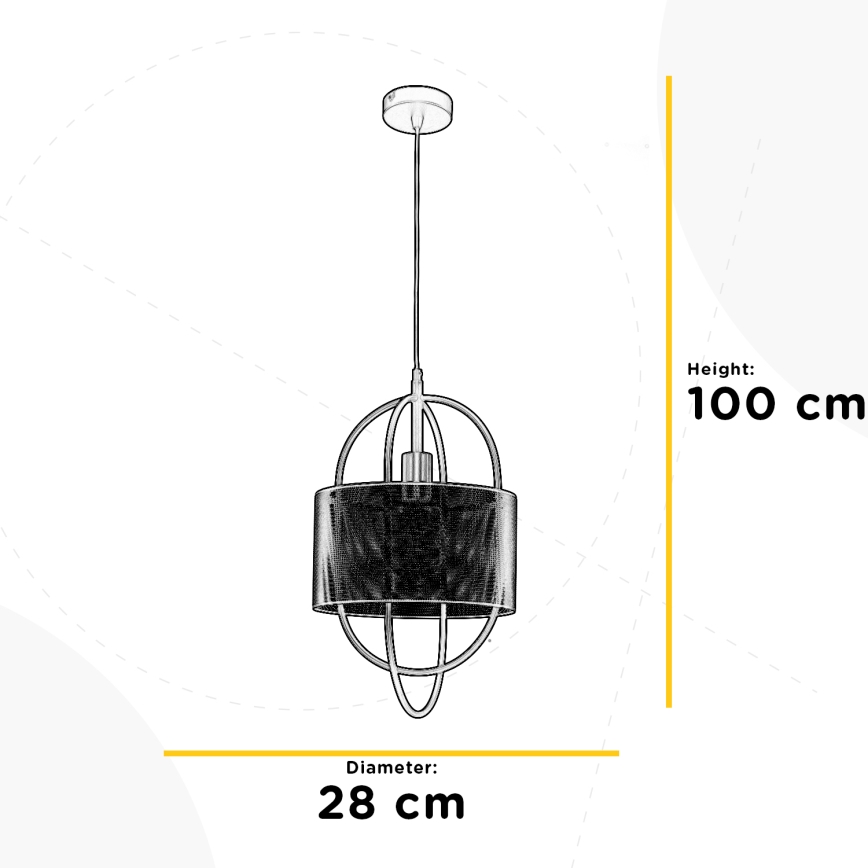 ONLI - Lühter QUOKKA 1xE27/22W/230V