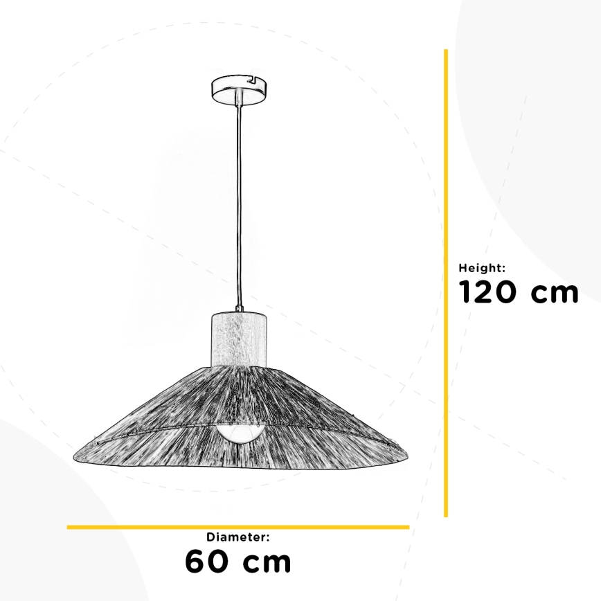 ONLI - Lühter RAFIA 1xE27/22W/230V