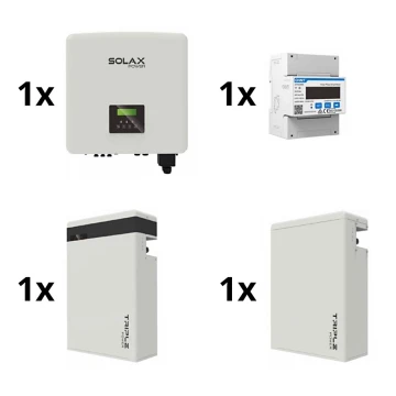 Päikesepaneelitarvikute komplekt: 15kW SOLAX muundur 3f + 11,6 kWh TRIPLE Power aku + elektromeeter 3f