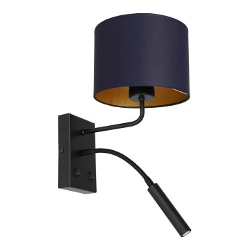 Paindlik lamp ARDEN 1xE27/60W+1xG9/8W/230V lilla/kuldne