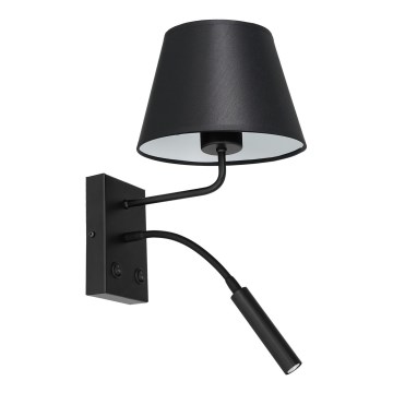 Paindlik lamp ARDEN 1xE27/60W+1xG9/8W/230V must/valge