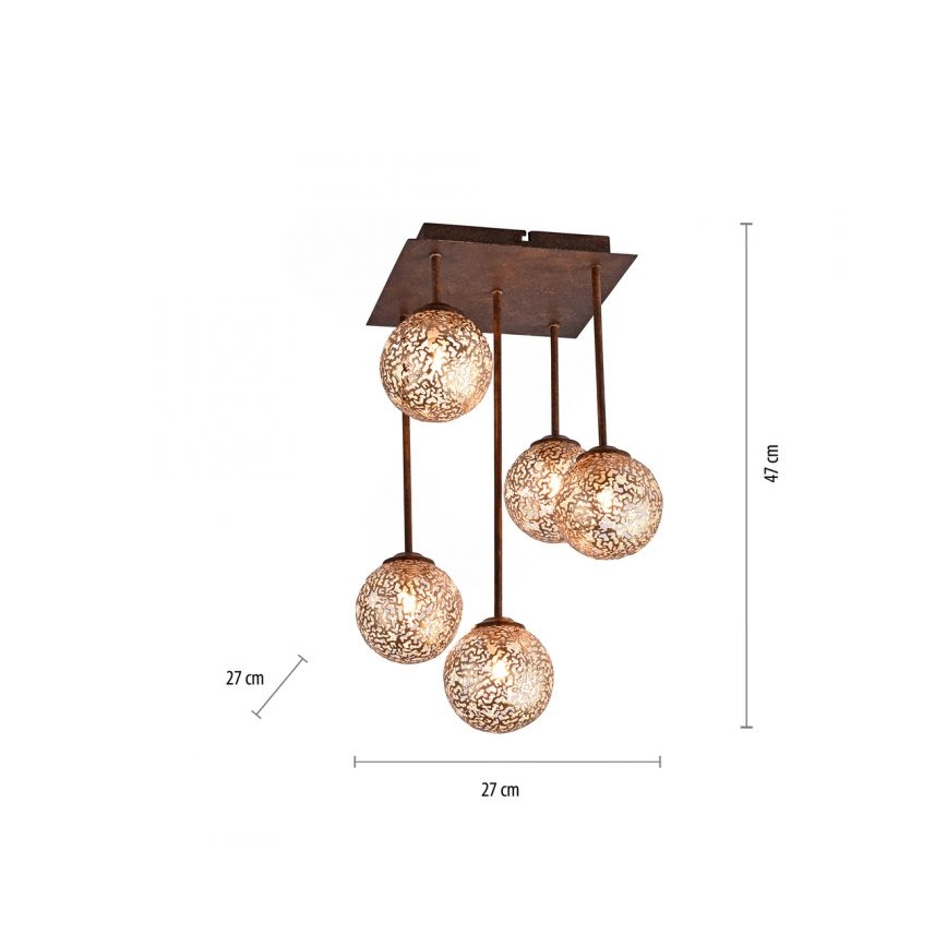 Paul Neuhaus 6234-48 - Ripplühter GRETA 5xG9/40W/230V