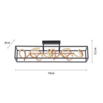 Paul Neuhaus 6473-18 - LED Hämardatav ripplühter SELINA 4xLED/10,2W/230V