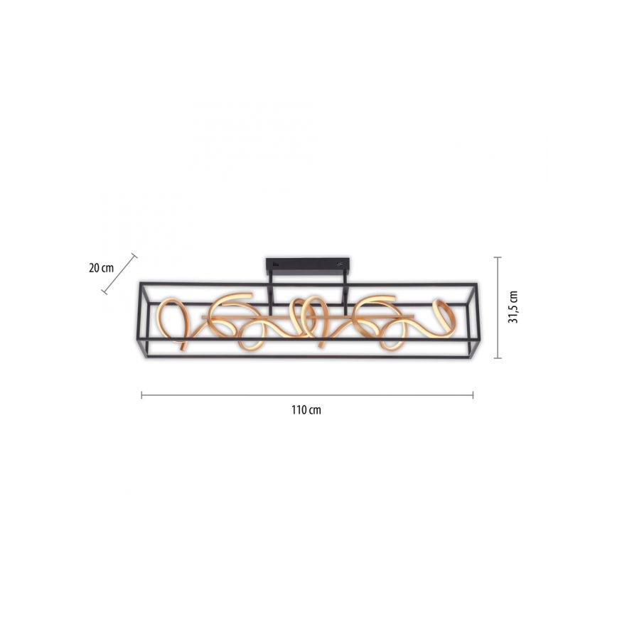 Paul Neuhaus 6473-18 - LED Hämardatav ripplühter SELINA 4xLED/10,2W/230V