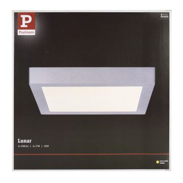 Paulmann 70650 - LED/17W Laevalgusti LUNAR 230V 30x30 cm kroom