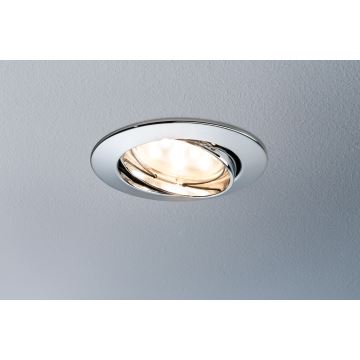 Paulmann 92821 - KOMPLEKT 3x LED/7W IP23 Hämardatav süvistatav valgusti vannituppa COIN 230V