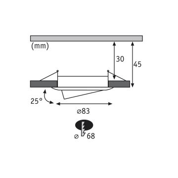 Paulmann 92821 - KOMPLEKT 3x LED/7W IP23 Hämardatav süvistatav valgusti vannituppa COIN 230V