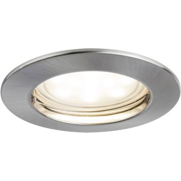 Paulmann 92826 - LED/7W hämardatav süvistatav vannitoavalgusti COIN 230V IP44