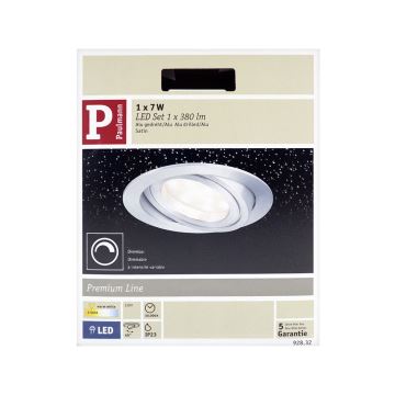 Paulmann 92832 - LED/7W hämardatav süvisvalgusti vannituppa COIN 230V